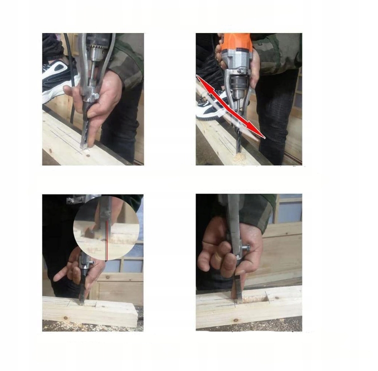 Adapter wiertła z kwadratowym otworem Przystawka Pojemność akumulatora (Ah) iny