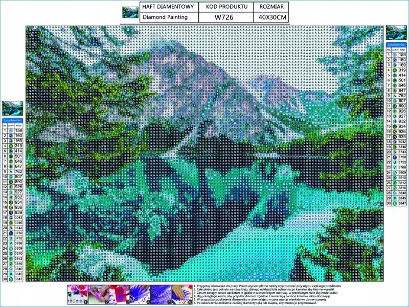 Haft Diamentowy, Obraz, Mozaika Diamentowa Diamond Marka Inna