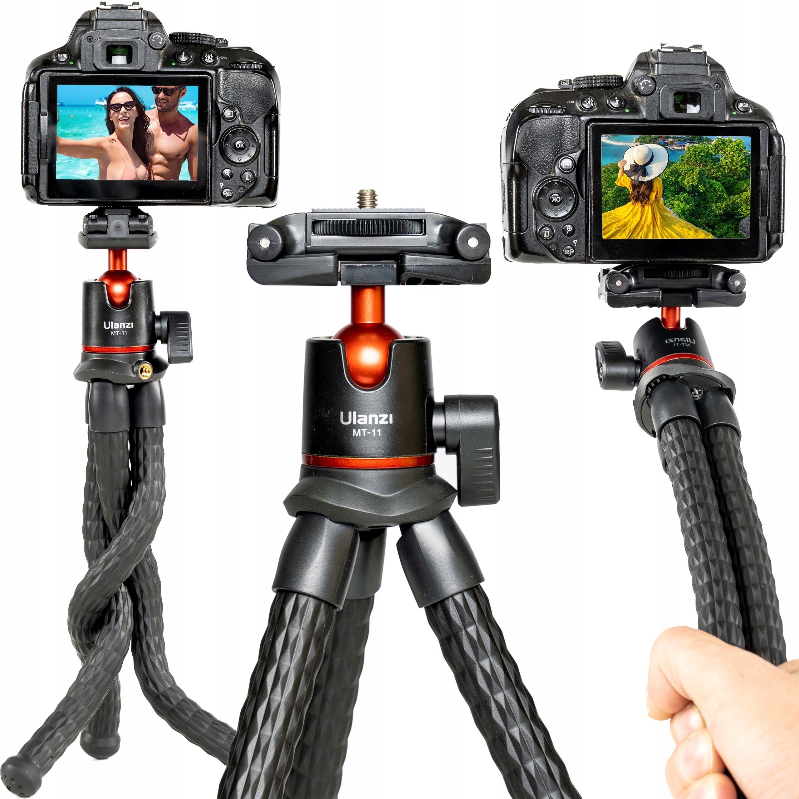 ULANZI MT-11 GIĘTKI ELASTYCZNY STATYW UCHWYT NA TELEFON TRIPOD 1/4"