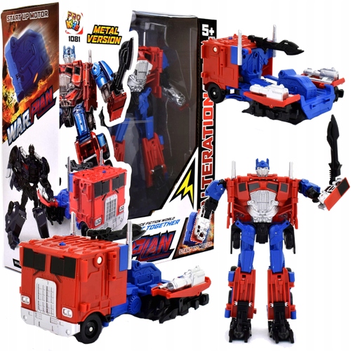Robot Bojovník Kov Červený Stráž Pro Kids