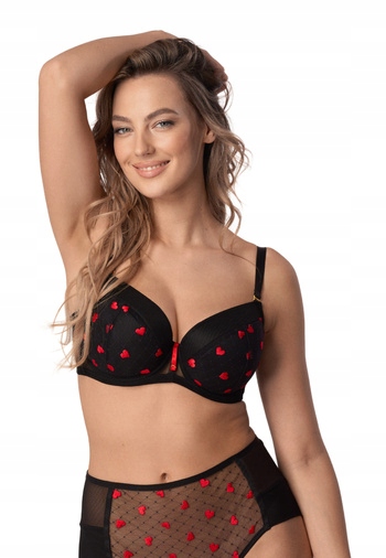 Push Up podprsenka s výšivkou Valentine 70C Mefemi