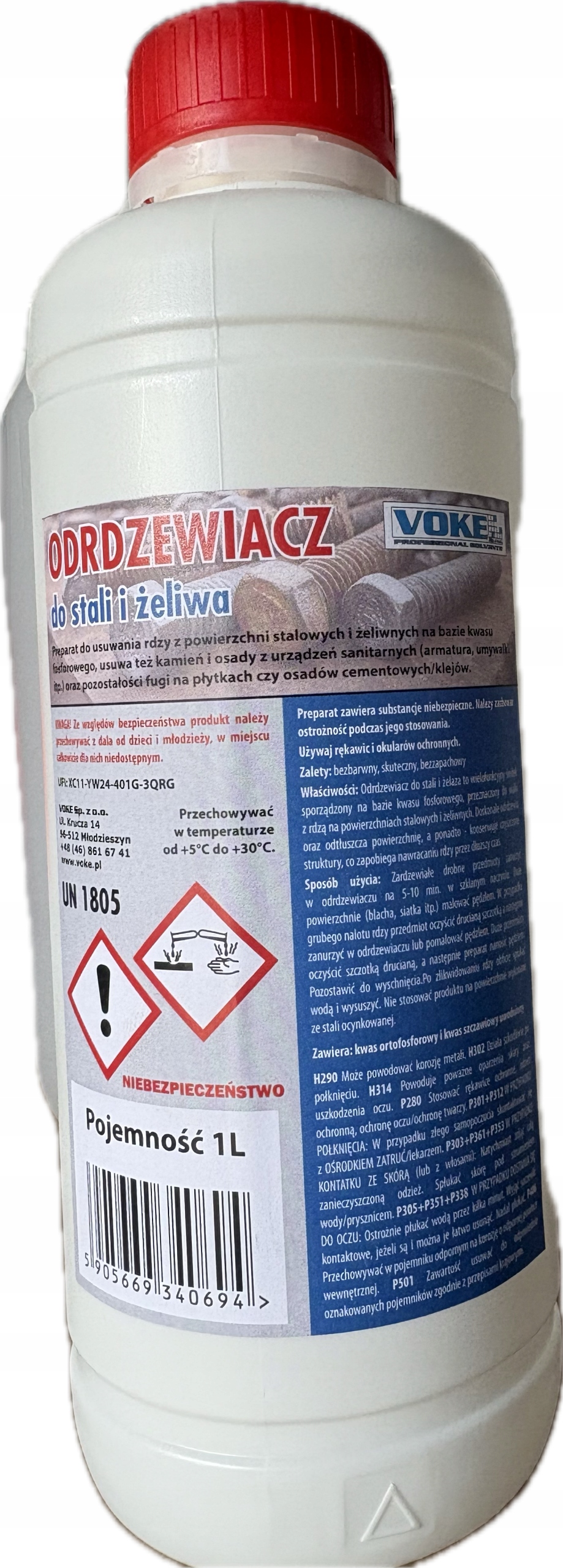 Odrdzewiacz Do Stali I Żeliwa 1L Voke