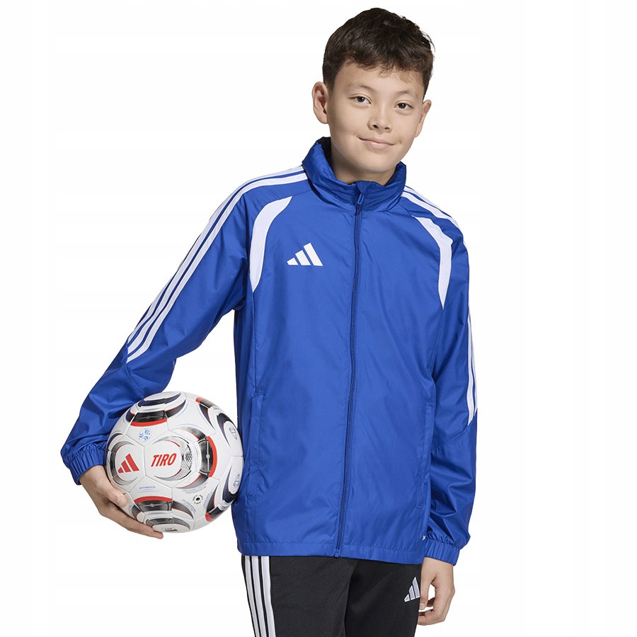 Kurtka adidas Tiro 26 Windbreaker Junior JY9723 niebieski 116 cm