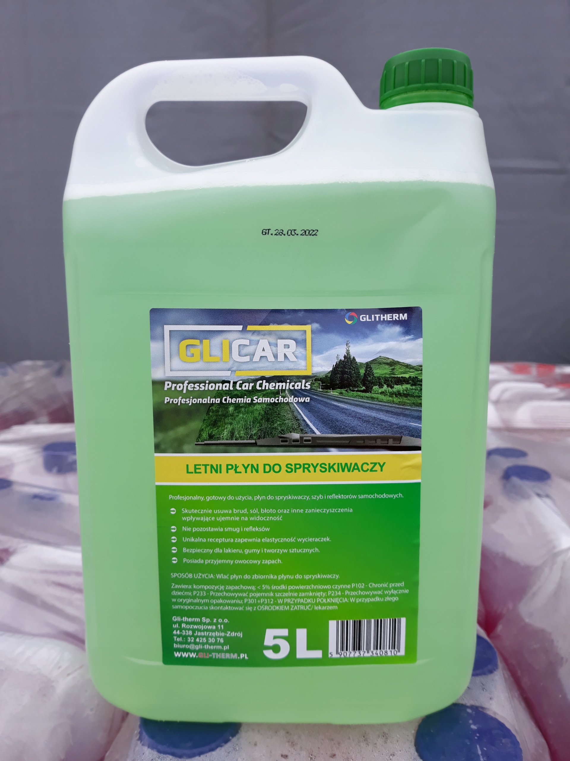 Plyn LETNI do spryskiwaczy zapachowy GLICAR 200L EAN 5907596481020