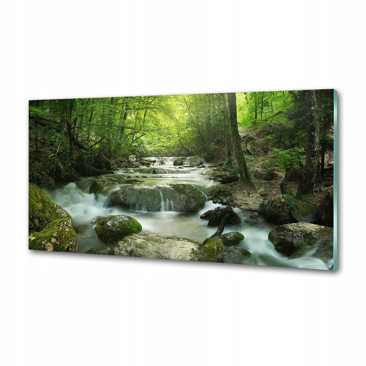 Panel do kuchyne Vodopád v lese 120x60 cm Lepidlo