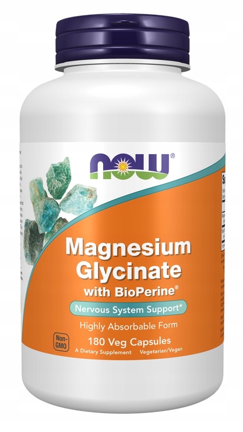 Now Foods Magnesium Glycinate BioPerine 120k – Magnez Bisglicynian