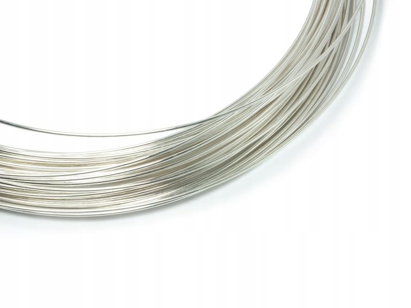 Drut srebrny 999 0.6 mm 0.5 m