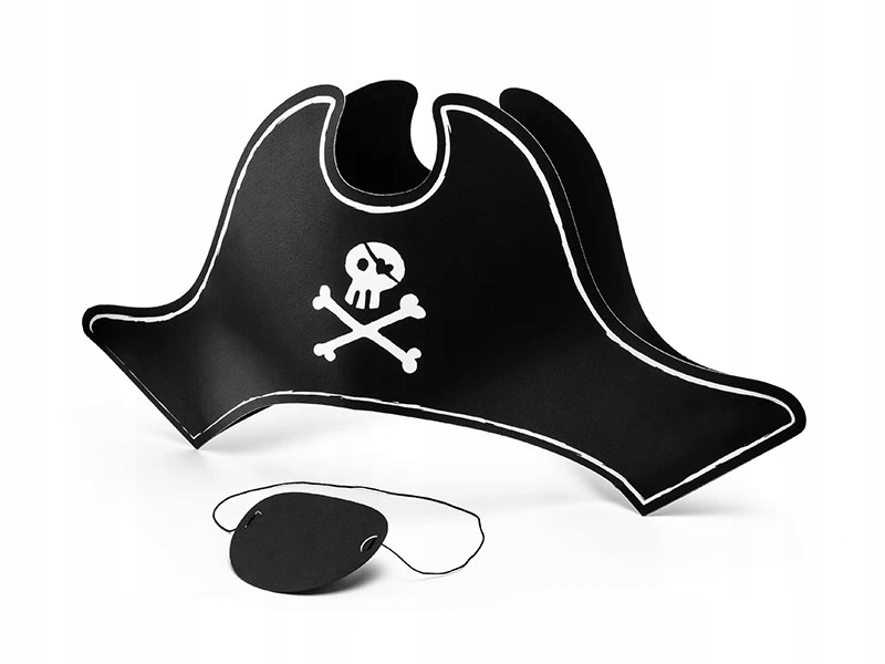 

Czapka Pirata z opaską na oko 14cm
