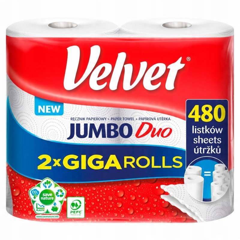 

Velvet Ręcznik Papierowy Jumbo Duo rolka 2szt
