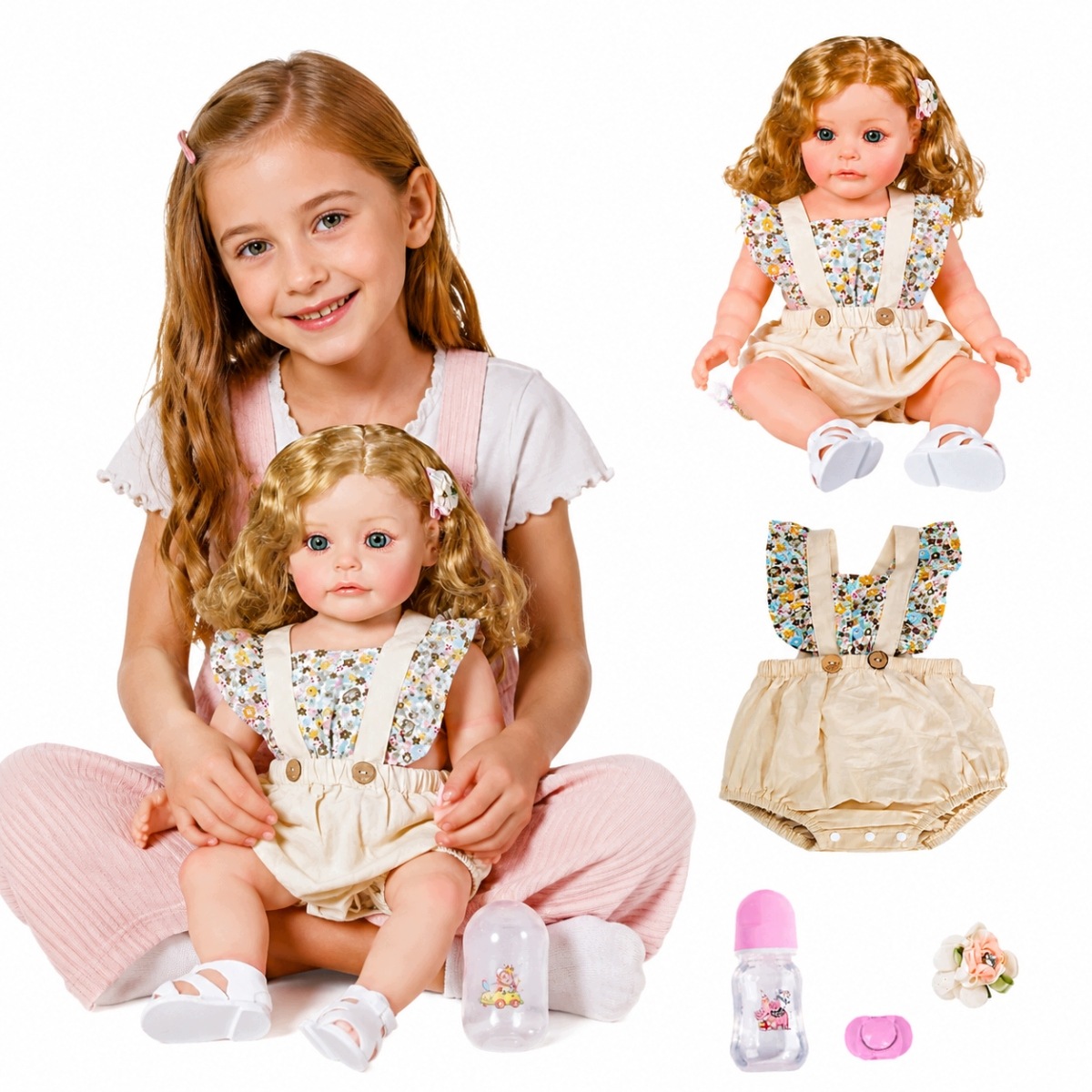 Lalki Reborn Baby , 56cm, realistyczne, noworodkowe lalki z Ubrania i Buty
