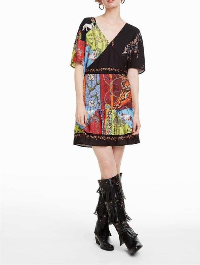 

Desigual damska sukienka nietoperz małe XL