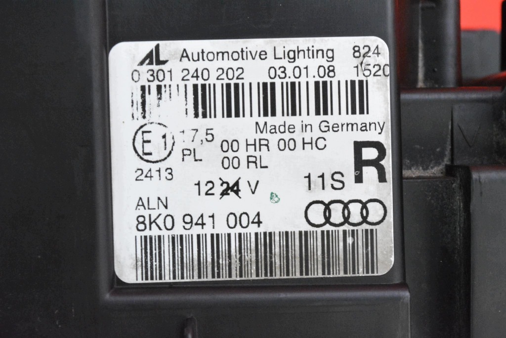 REFLEKTOR right light front EU 8K0941004 AUDI A4 B8 07-11