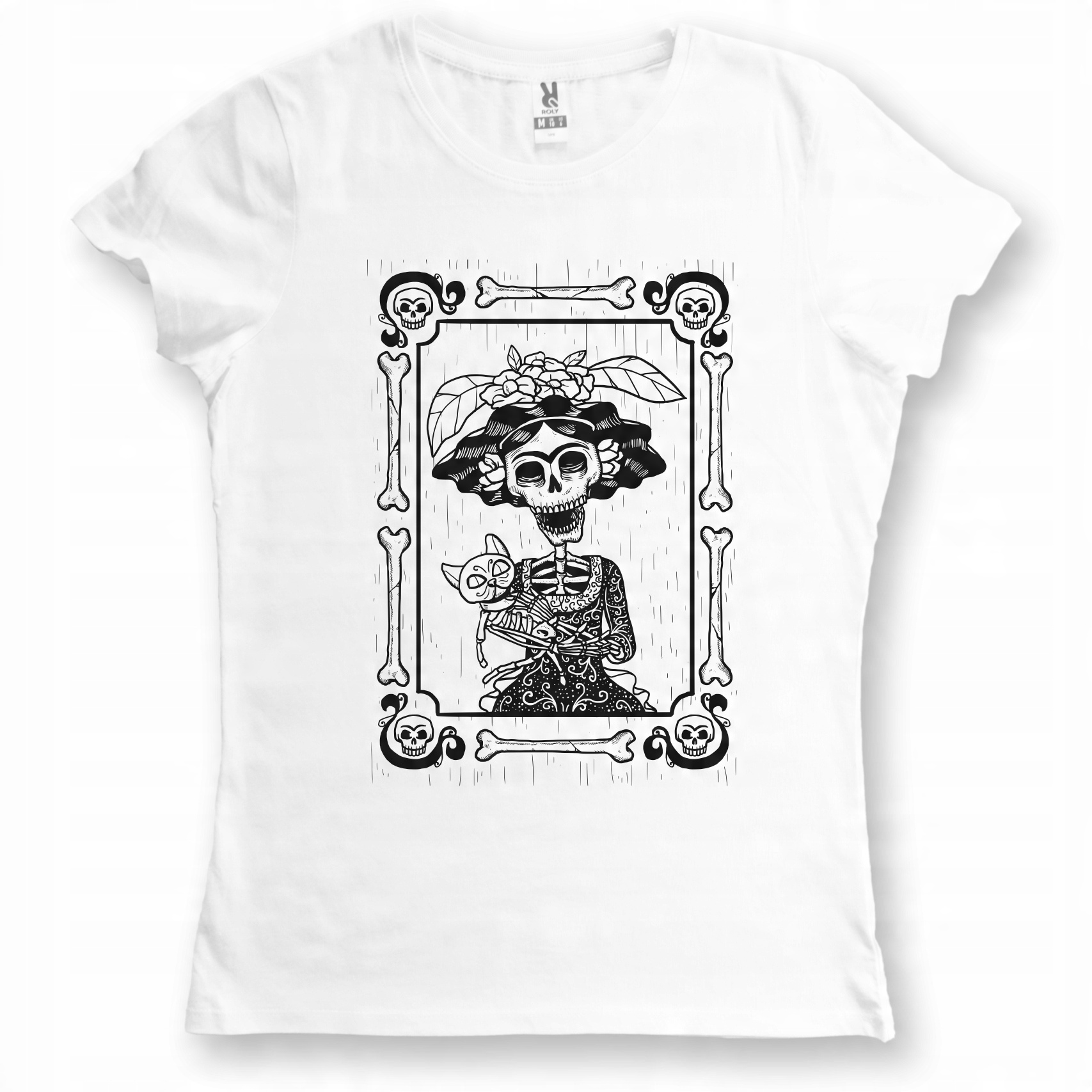 

Koszulka damska Czaszka Meksyk Los Muertos Cat S