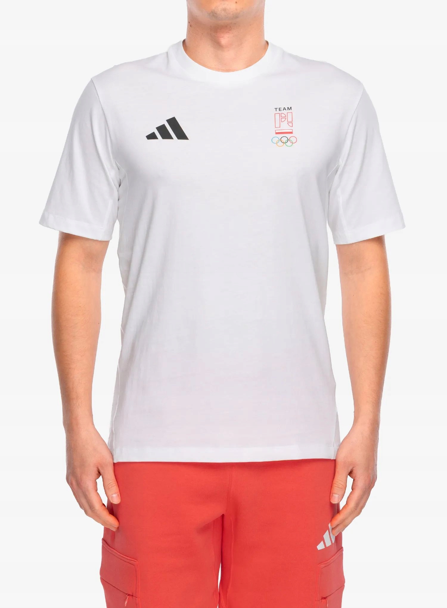 Tričko s potiskem adidas Poc Milano Tee bílá L