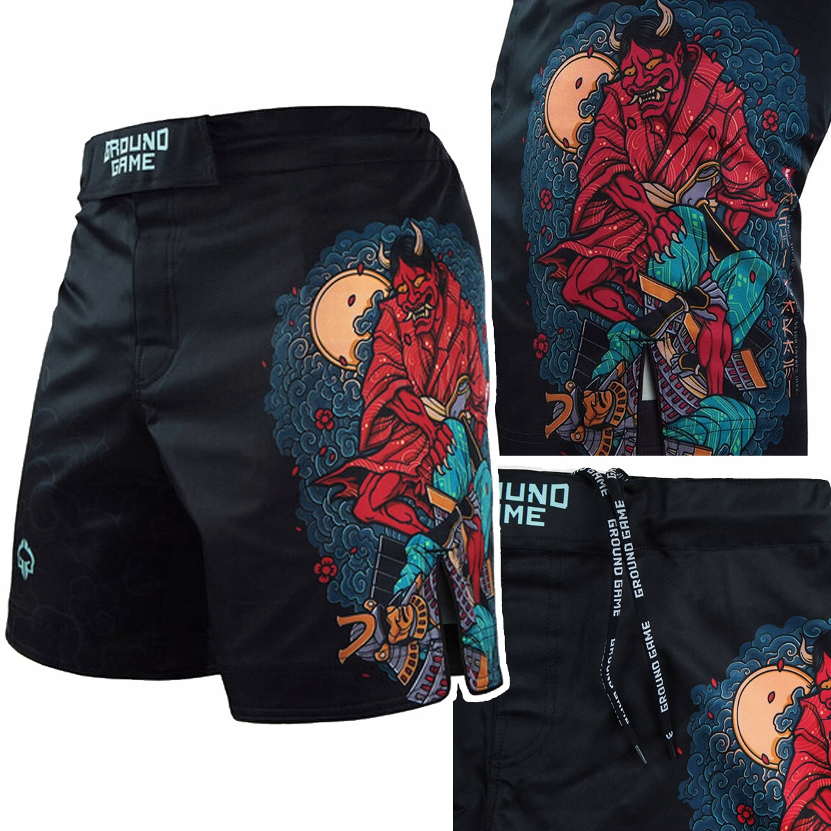 Krótkie spodenki treningowe męskie Ground Game Mma Garami r. L