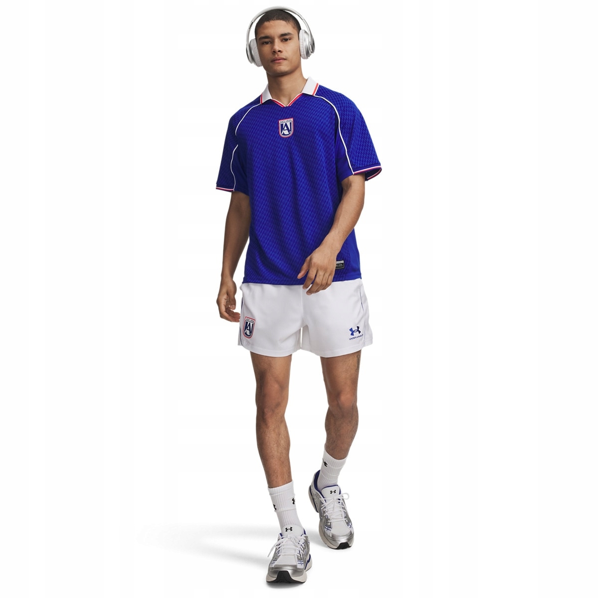 Męskie spodenki piłkarskie Under Armour Ua 96 Terrace Country Biały L