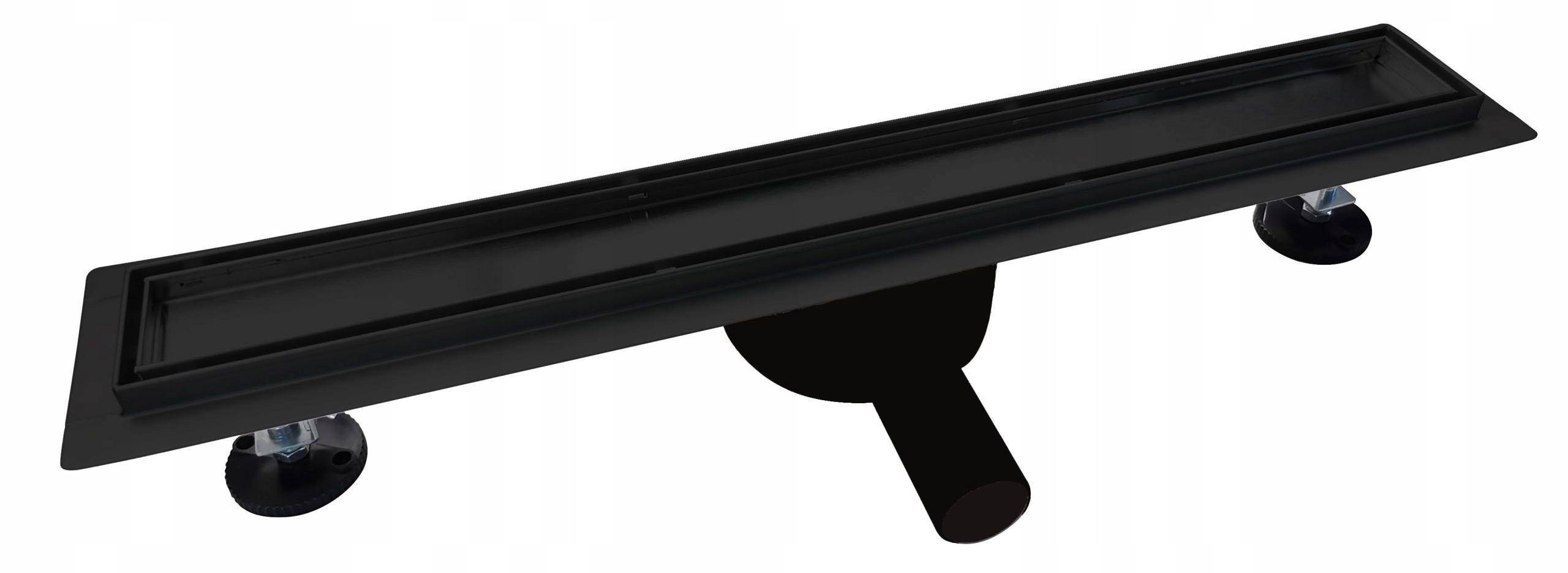 ODPŁYW LINIOWY 90cm CZARNY 2w1 POD PŁYTKĘ OBROTOWY Długość (cm) 90 cm