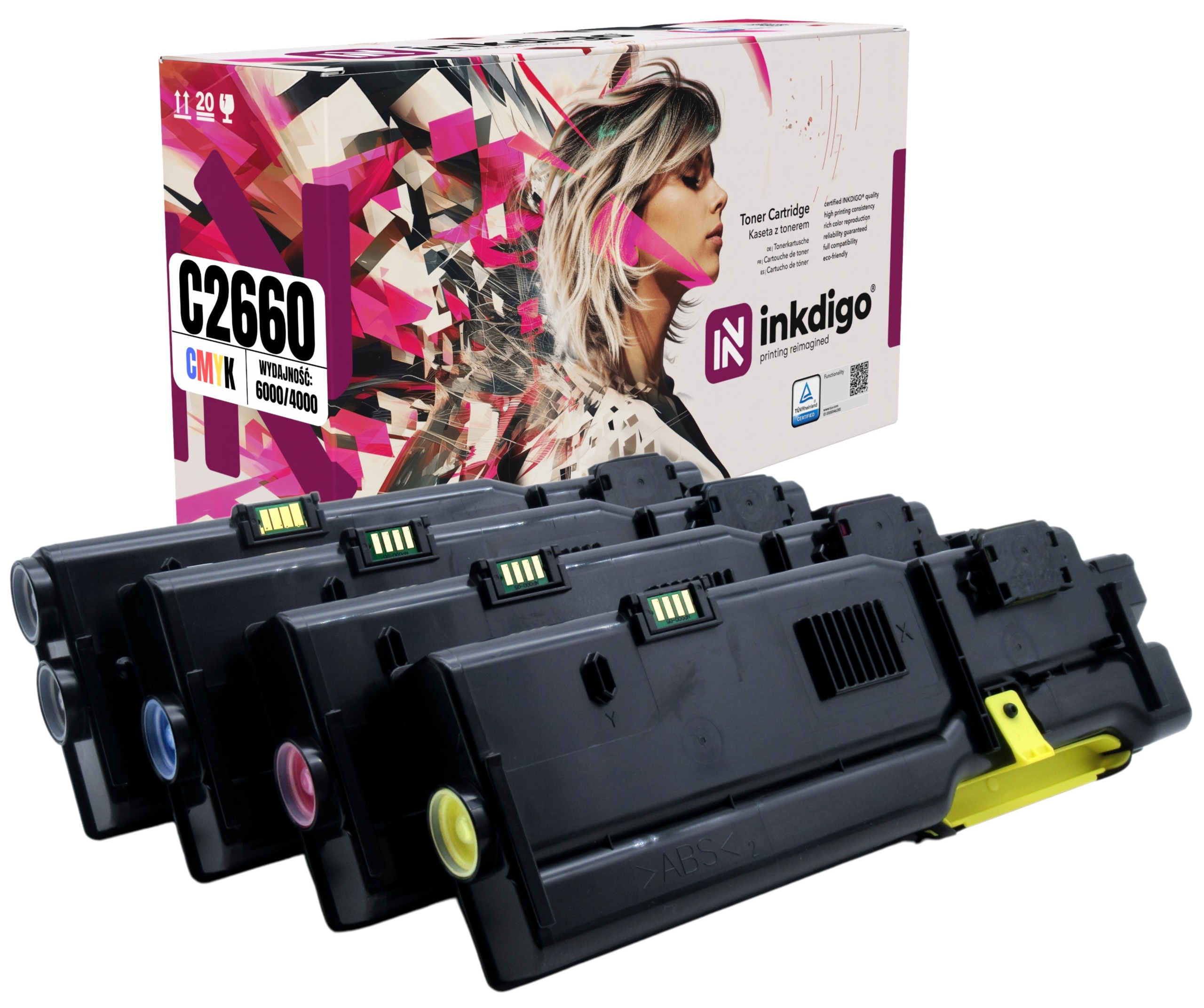 4x náhradní toner 593-BBBU/BBBS/BBBT/BBBR pro tiskárny Dell C2660dn