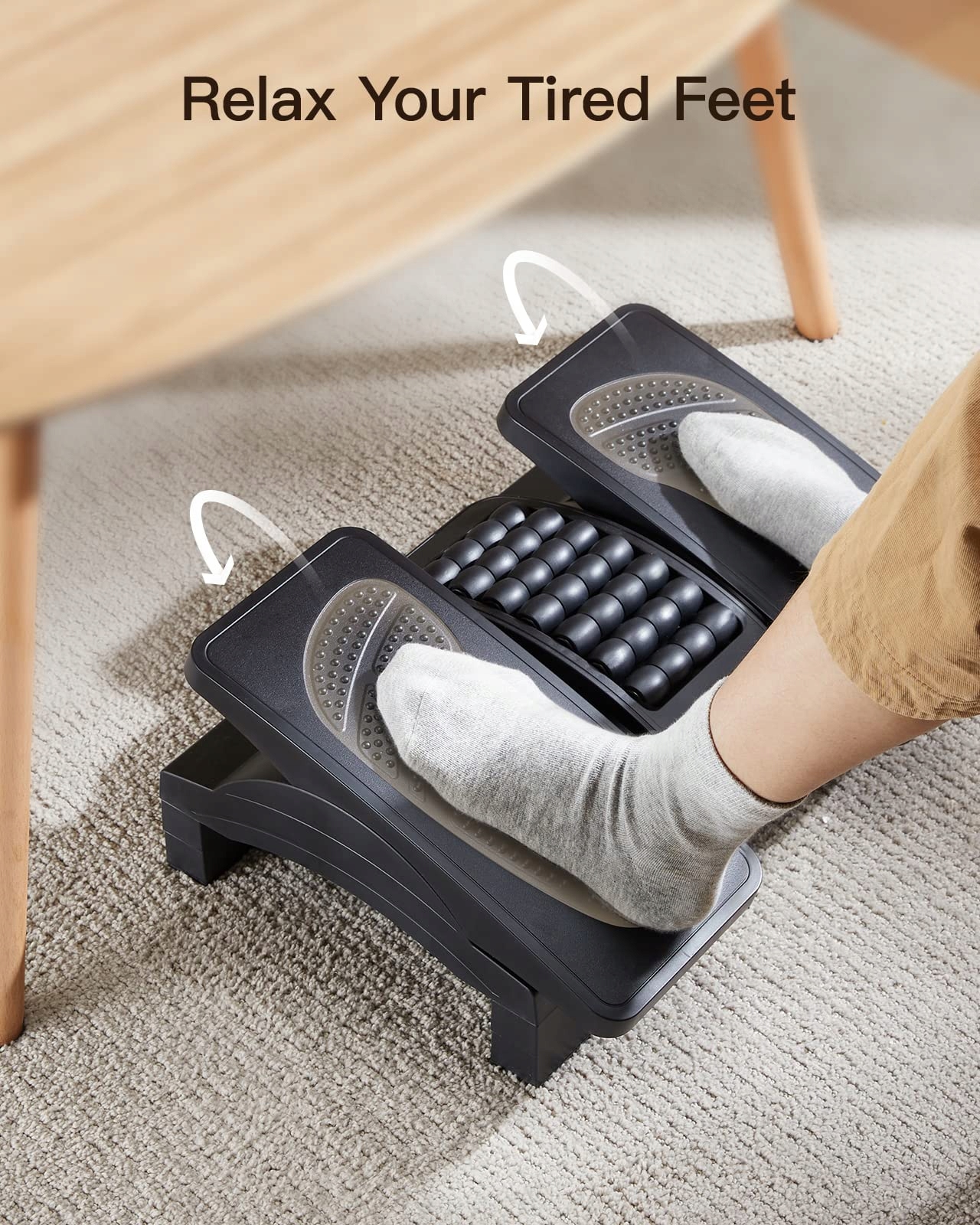 Huanuo Ergonomiczny Podnóżek Masażer Do Biura 2w1 — miniatura 4