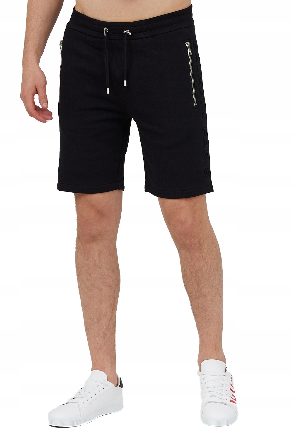 Balmain Pánské teplákové kraťasy s konvexním logem, velikost XL