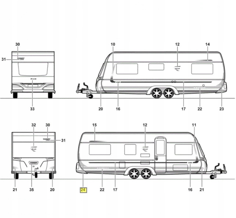 Fendt naklejka tylna prawa 2008 2014