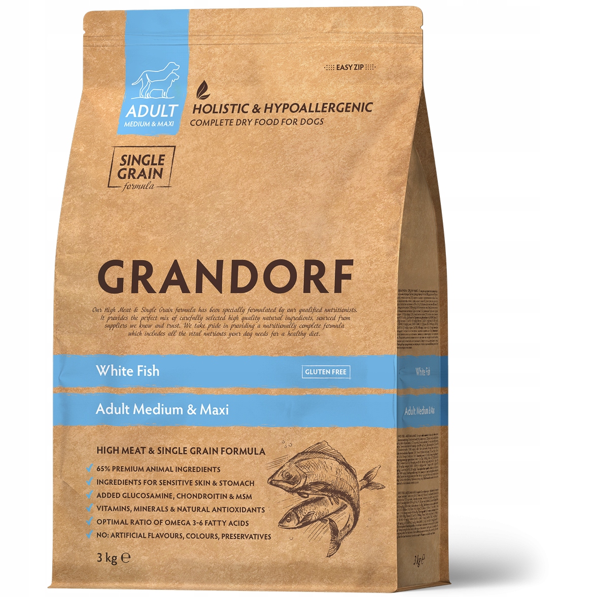 Grandorf White Fish krmivo pro psa ryba 10 kg