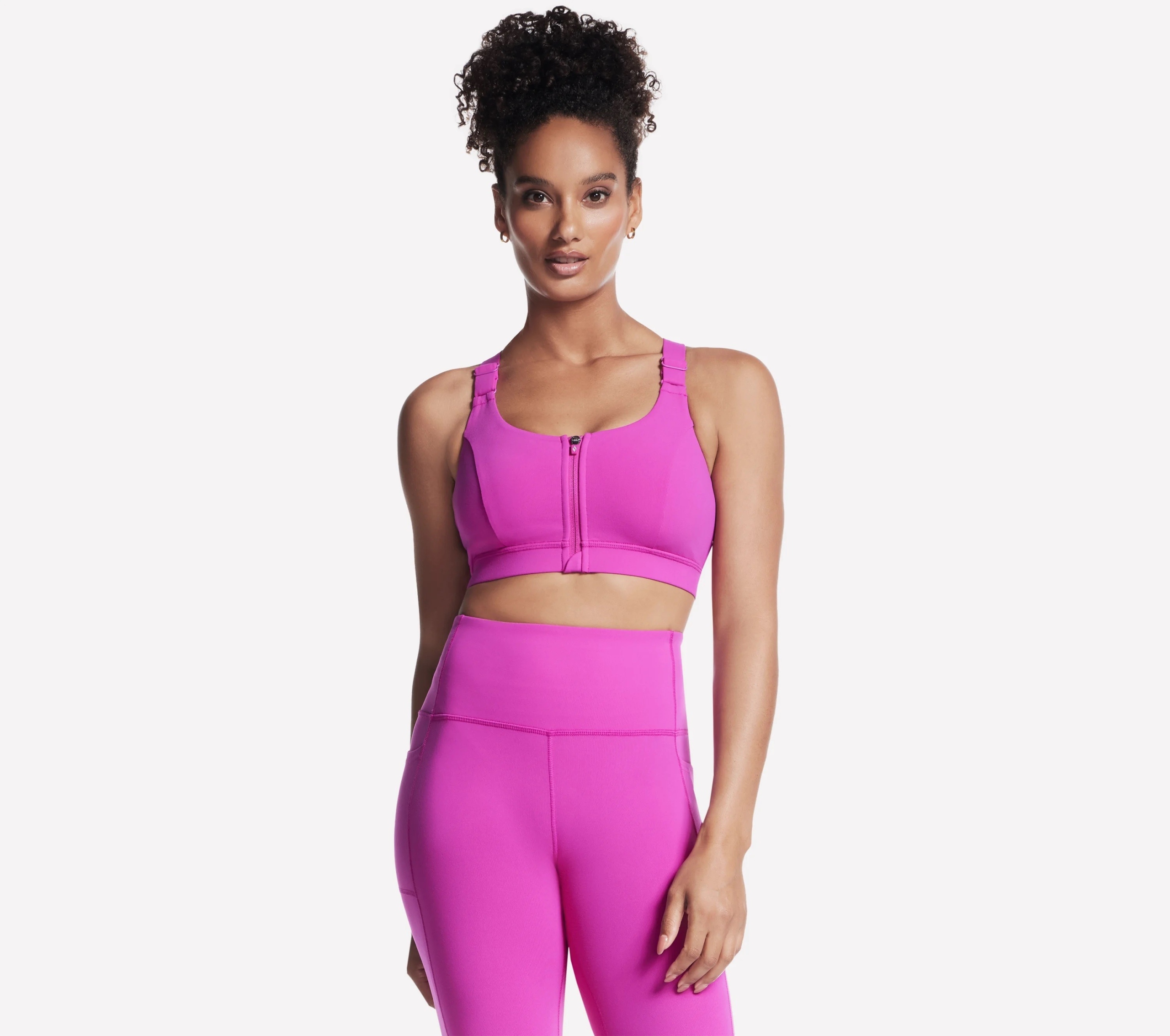 Podprsenka Skechers Go Walk Zip Front Bra růžová BR14 Pkpr