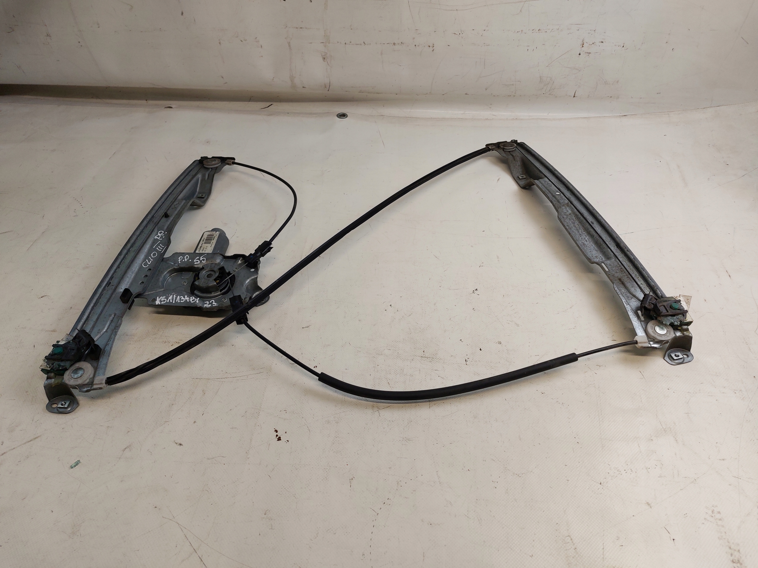 window regulator right front RENAULT CLIO III 3D