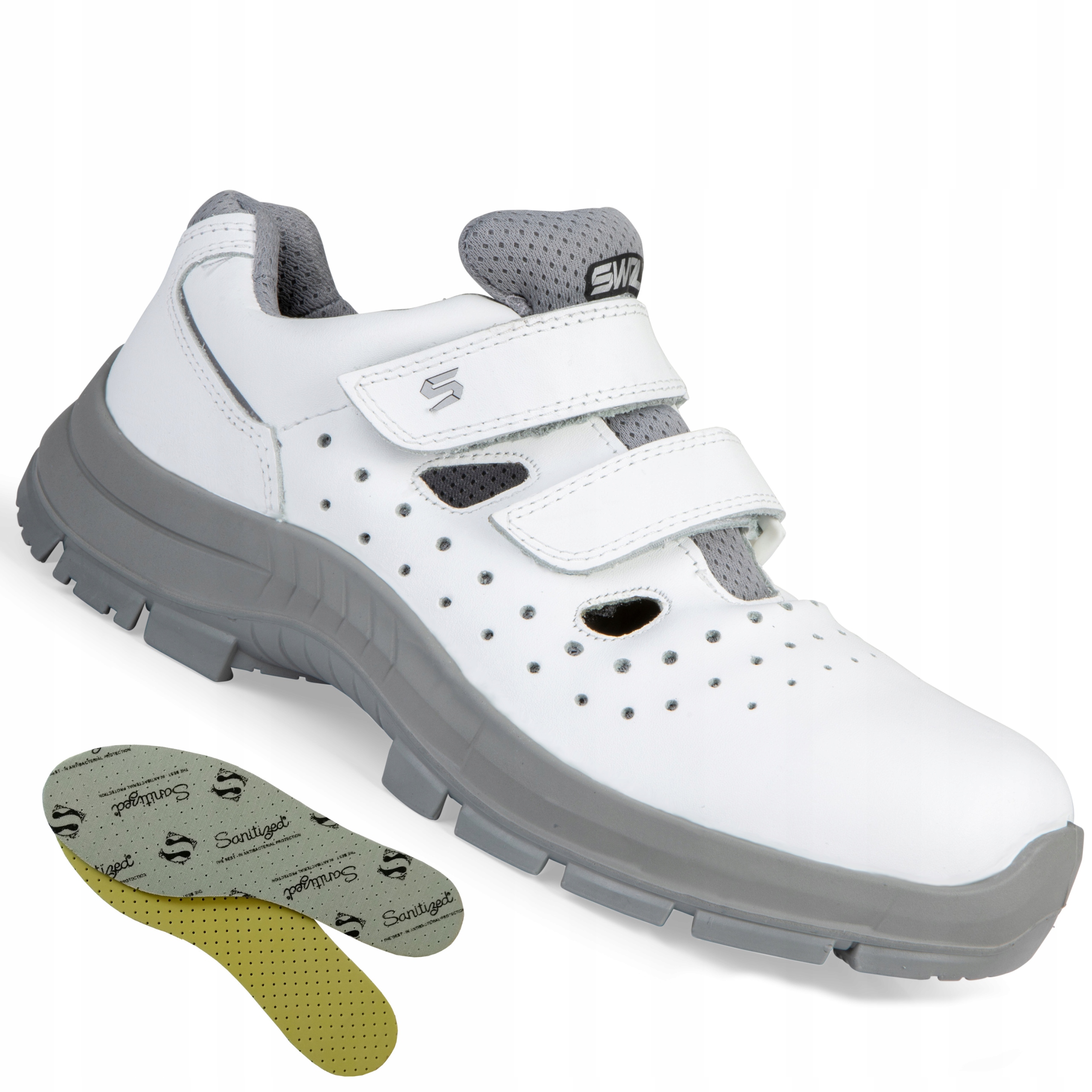 

Buty Robocze Męskie Ochronne Bhp Białe Rzep 44