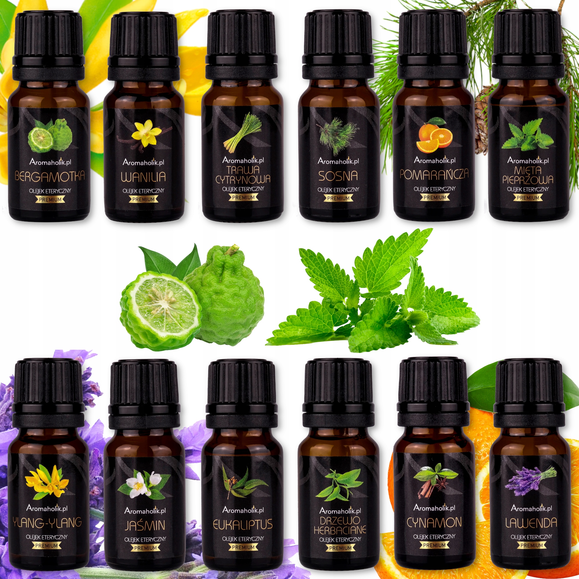 

Naturalne Olejki Eteryczne Dla Aromaholika 12 szt.
