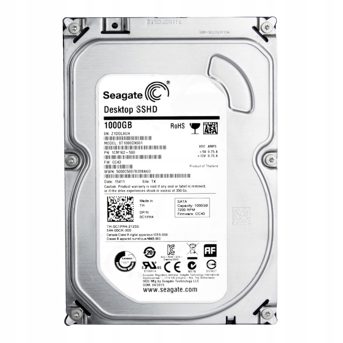 Dell 0C1PR4 1TB 7.2k Sata III 3.5'' ST1000DX001