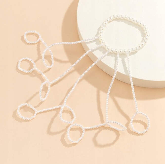 BIŻUTERIA PERŁY BRANSOLETKA PIERŚCIONKI Marka bez marki