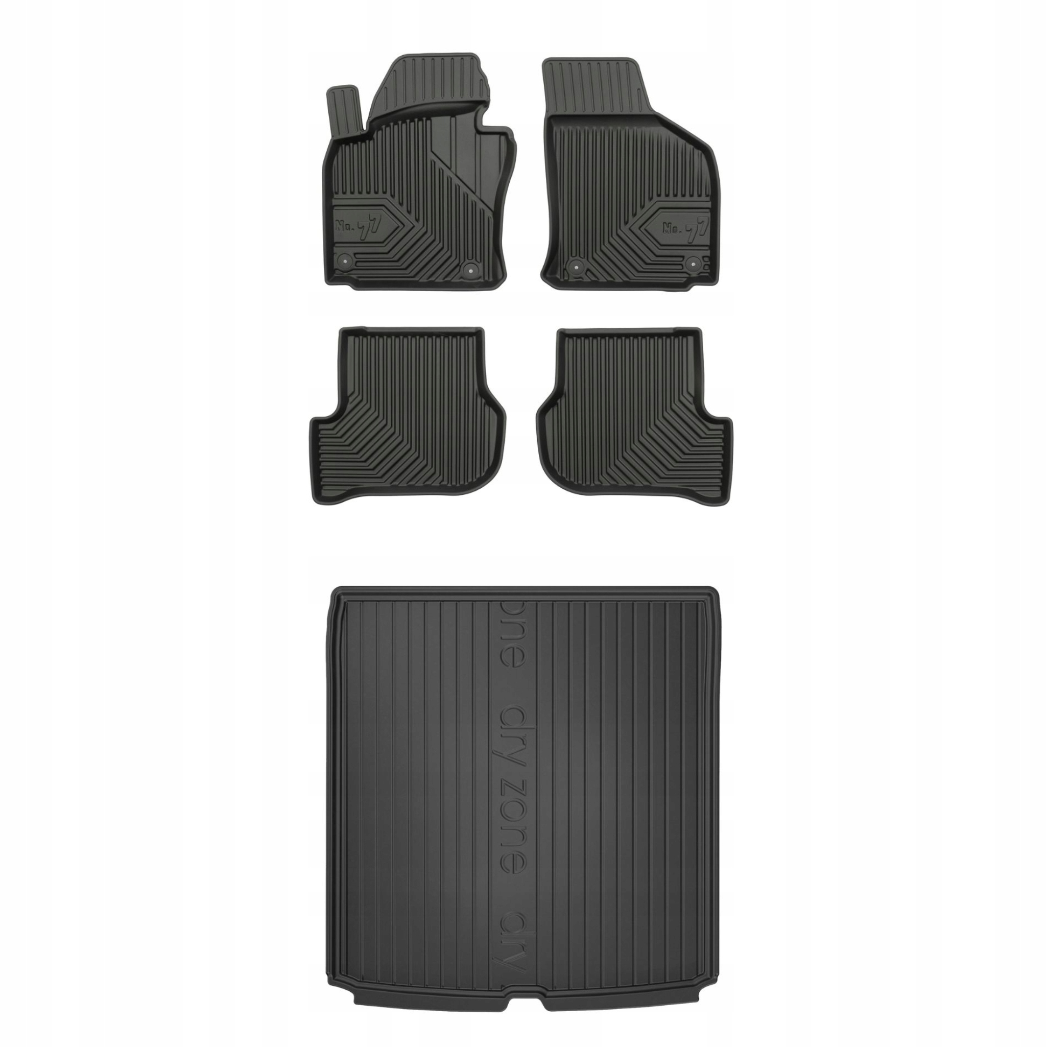 Sada gumových kobercov a rohoží pre Škoda Octavia II