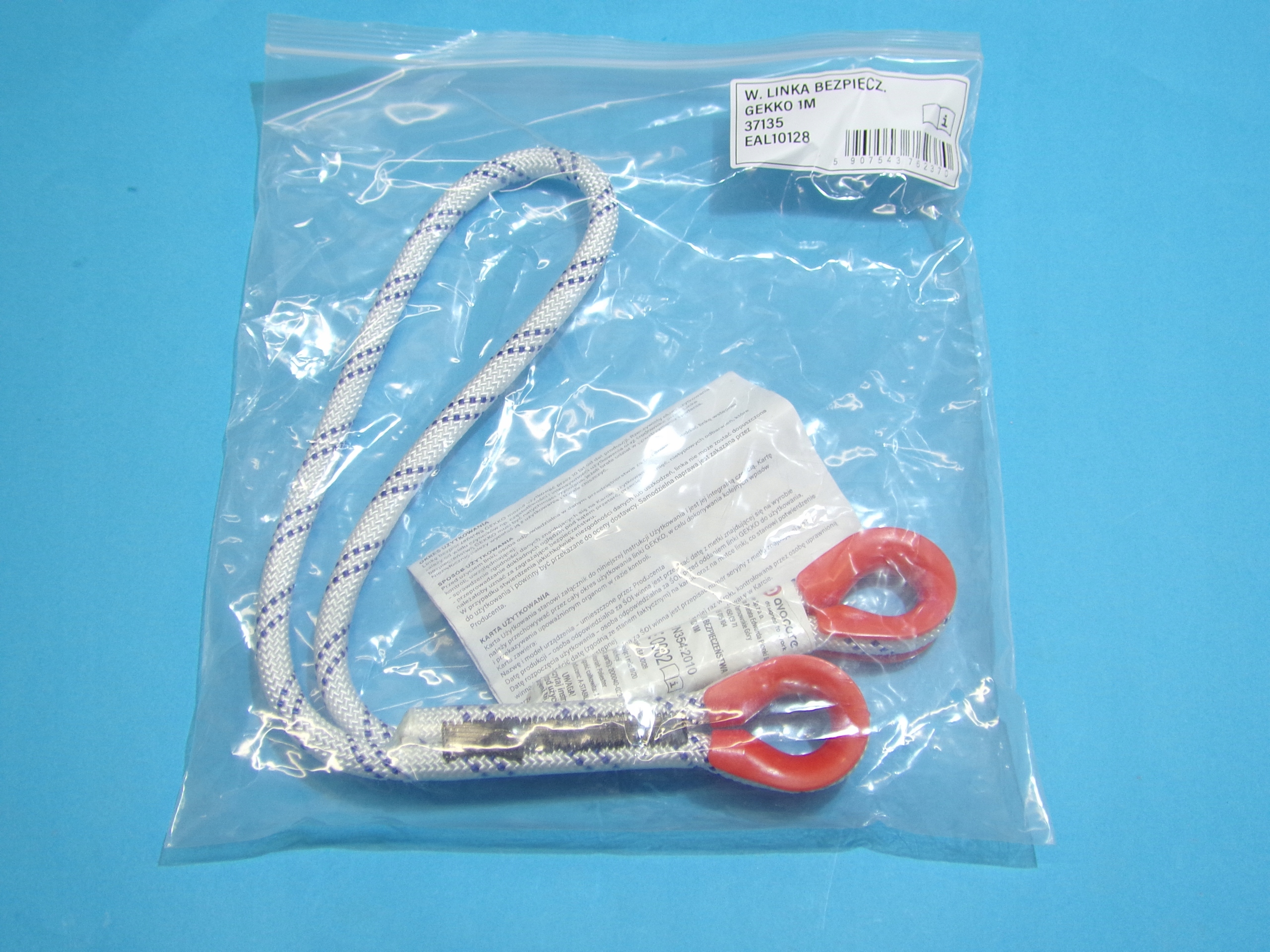 LINKA LINA BEZPIECZEŃSTWA ASEKURACYJNA DO SZELEK PRACY NA WYSOKOŚCI 1M 1 M Kod producenta LIN1