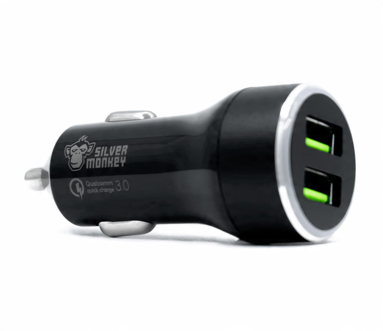 

Ładowarka samochodowa Silver Monkey 2x Usb QC3.0
