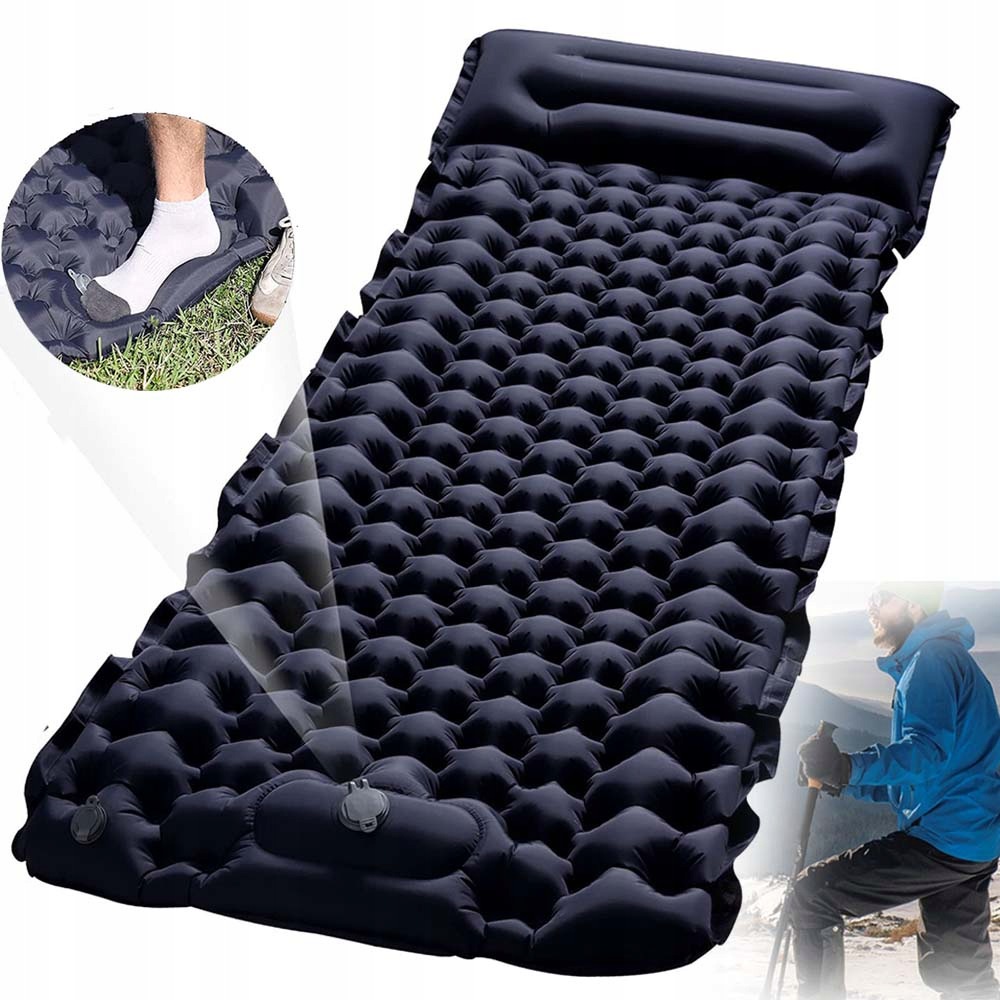 Matrace Nafukovací Jednolůžková Pumpa Obal 200X70 CM Do Stanu Světlo