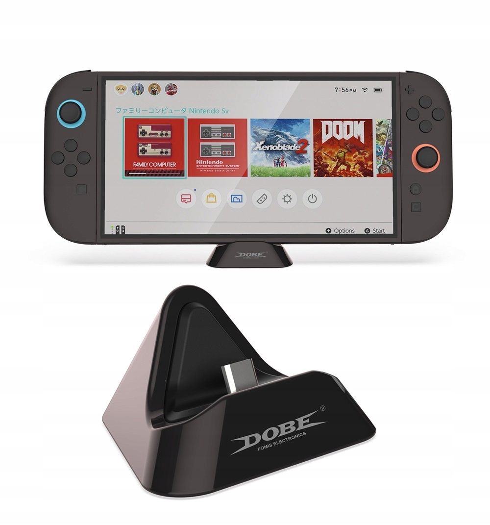 DOBE STACJA ŁADOWANIA DOCK ŁADOWARKA do NINTENDO SWITCH 2 SW2 CZARNA