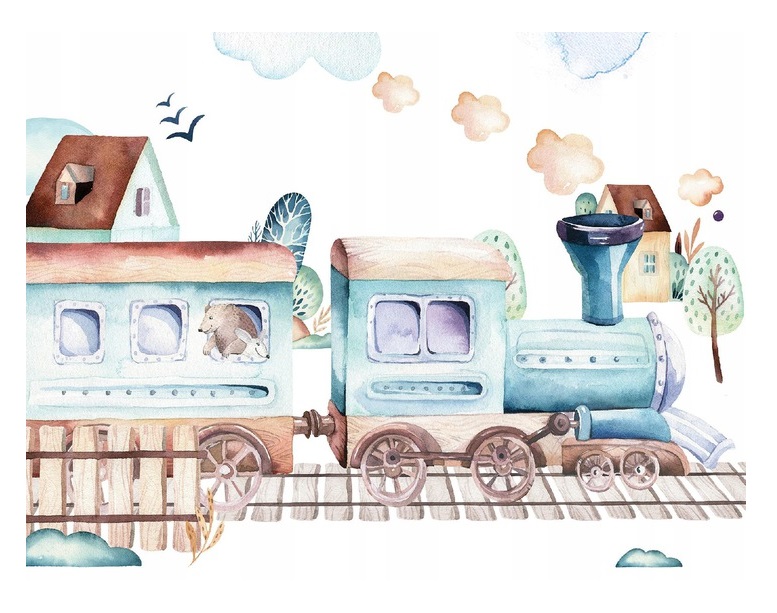 Fototapeta pro děti Skandinávský vlak 312x219