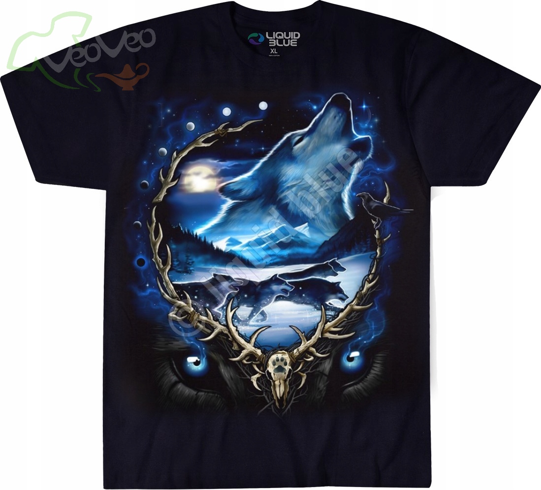 Wolf Run Tekutá modrá L