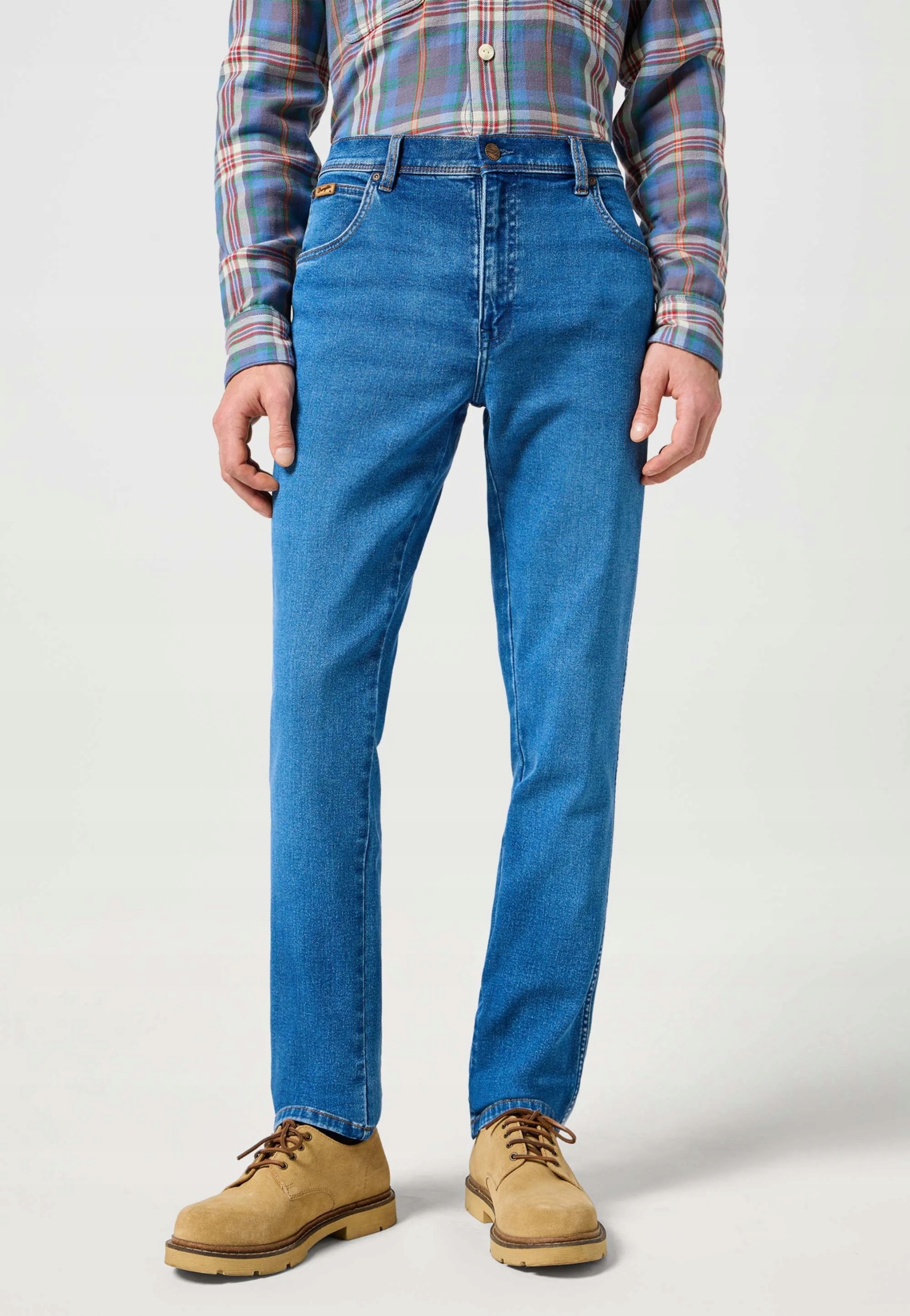 Pánské džíny Wrangler Texas 822 Slim 112358218 Ridge Wash W42 L32 Zúžené