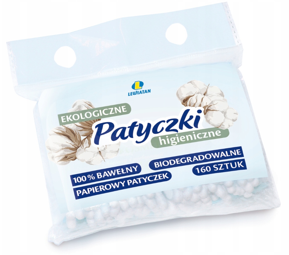 Patyczki Higieniczne Kosmetyczne Do Uszu Eko 160SZ