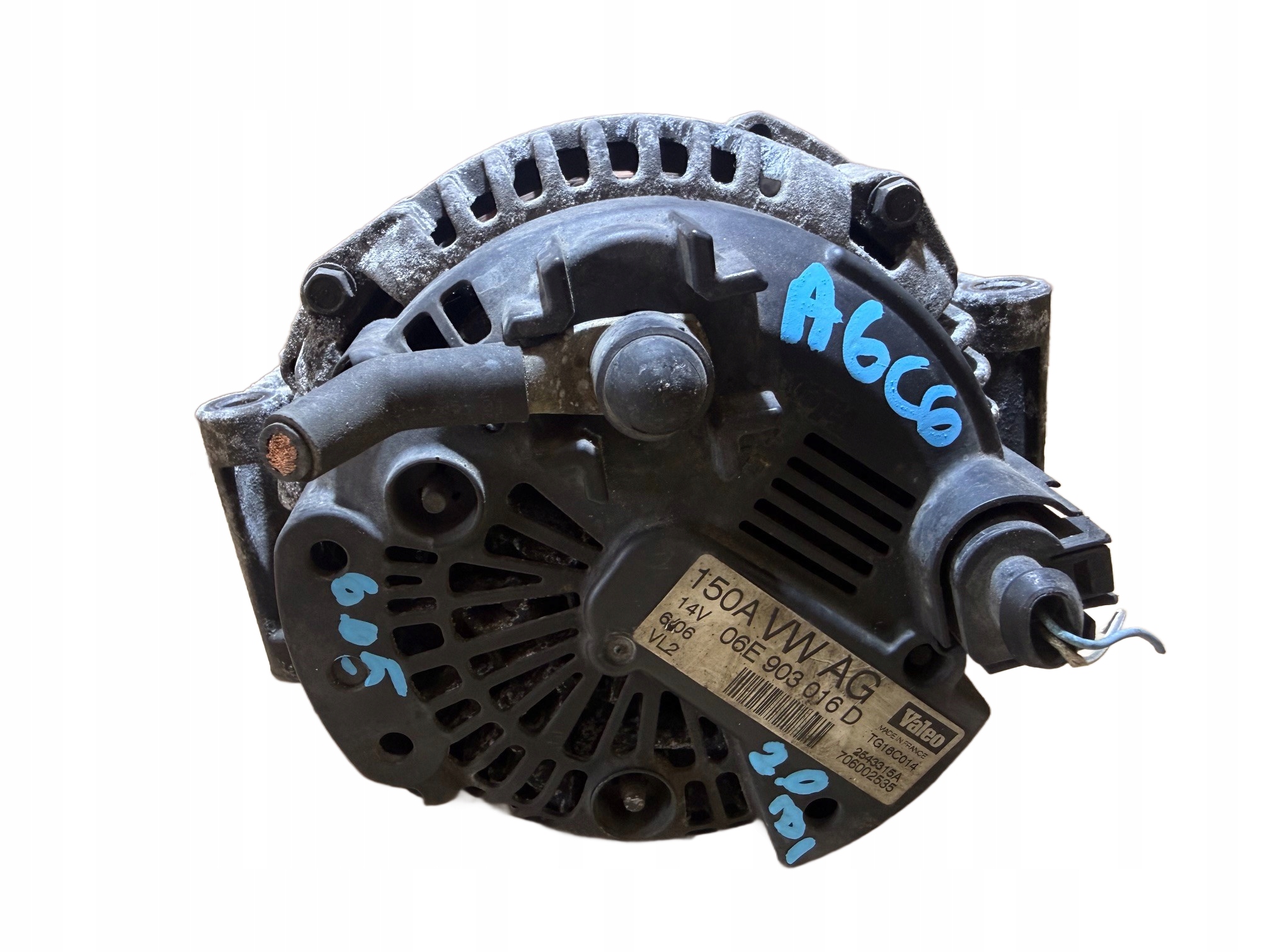 AUDI A6 C6 2.0 TFSI ALTERNATOR VALEO 150A 06E903016D