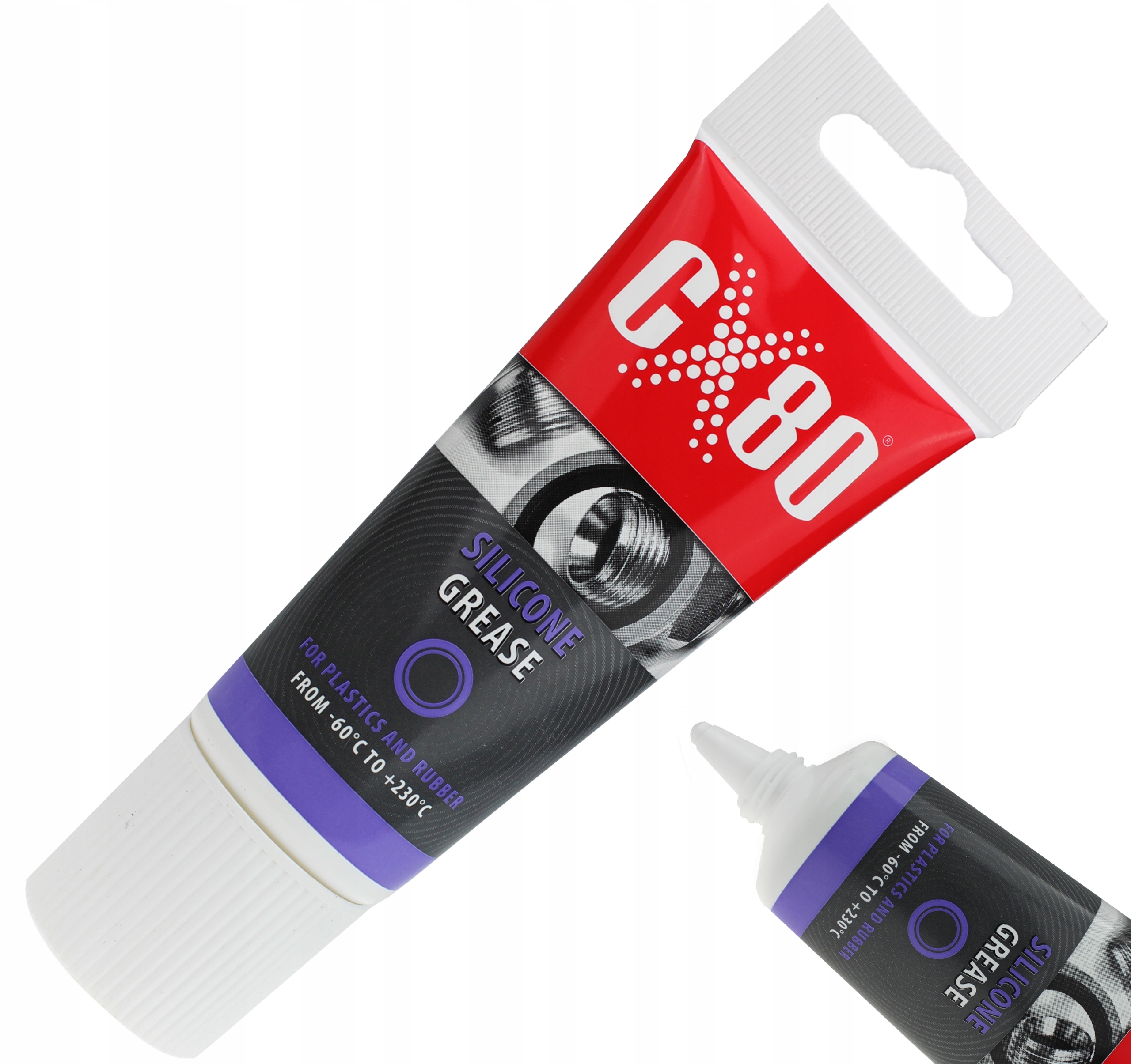 CX80 Smar silikonowy bezbarwny do gumy uszczelek spożywki kranów Nsf 40g