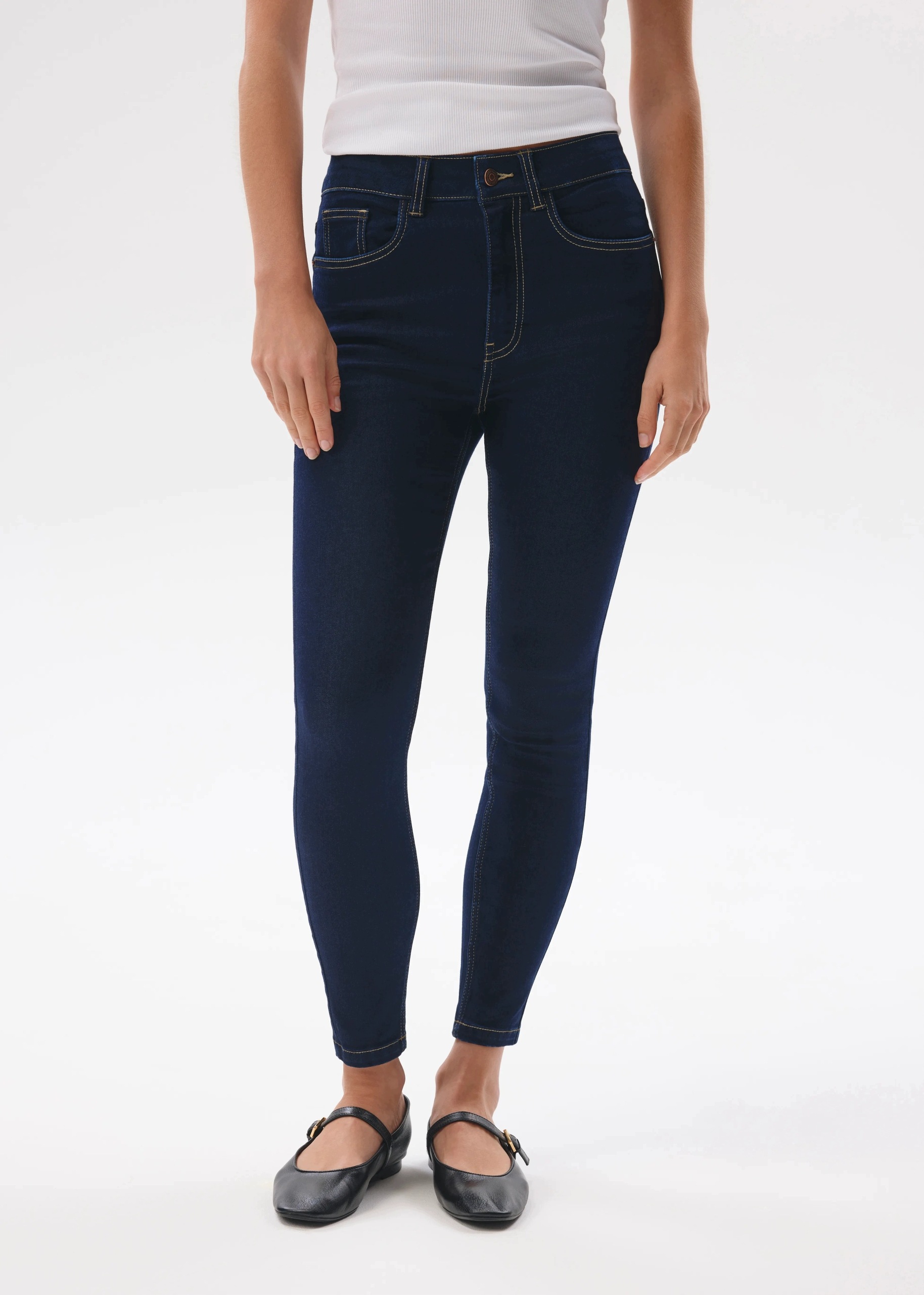 Jeansy damskie Diverse Polena III 264 Ciemny Niebieski 42