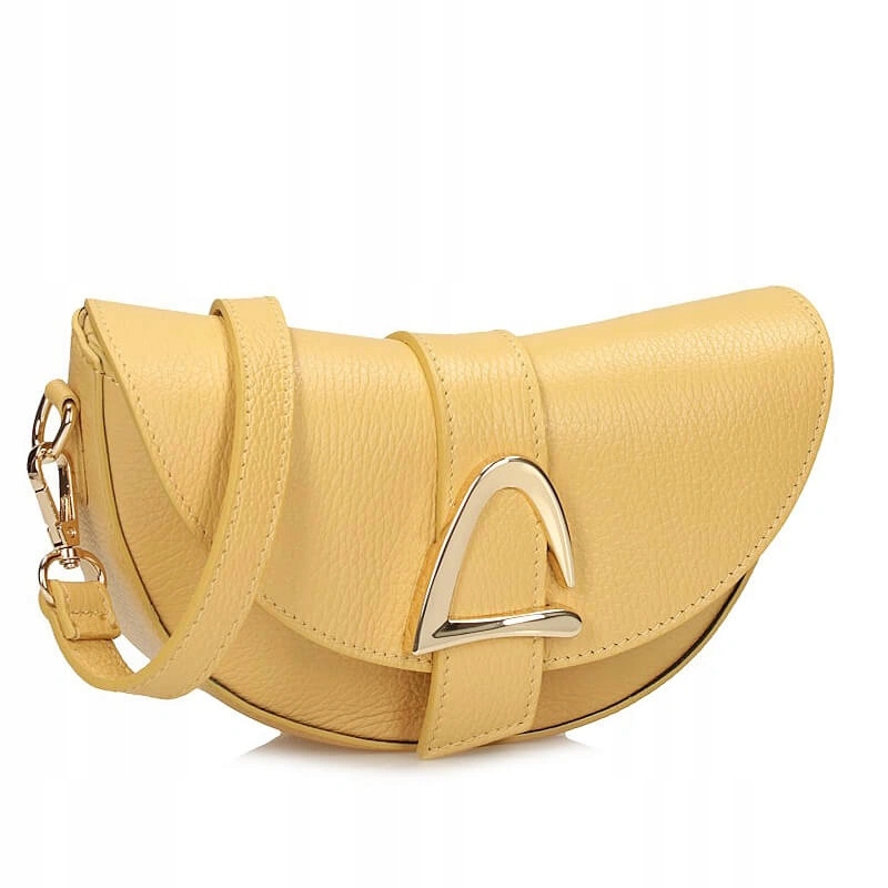Dámská kabelka Toscanio G191 D864 žlutá kabelka přes rameno