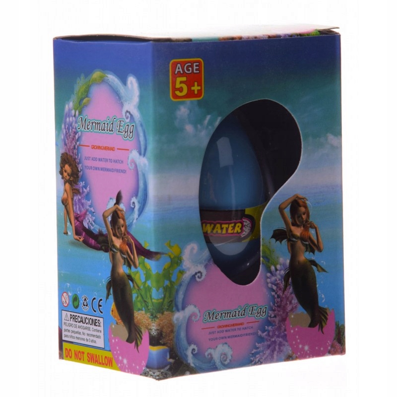 SYRENKA ROSNĄCA W JAJKU WYKLUWANIE 48H JEDNOROŻEC Typ figurka