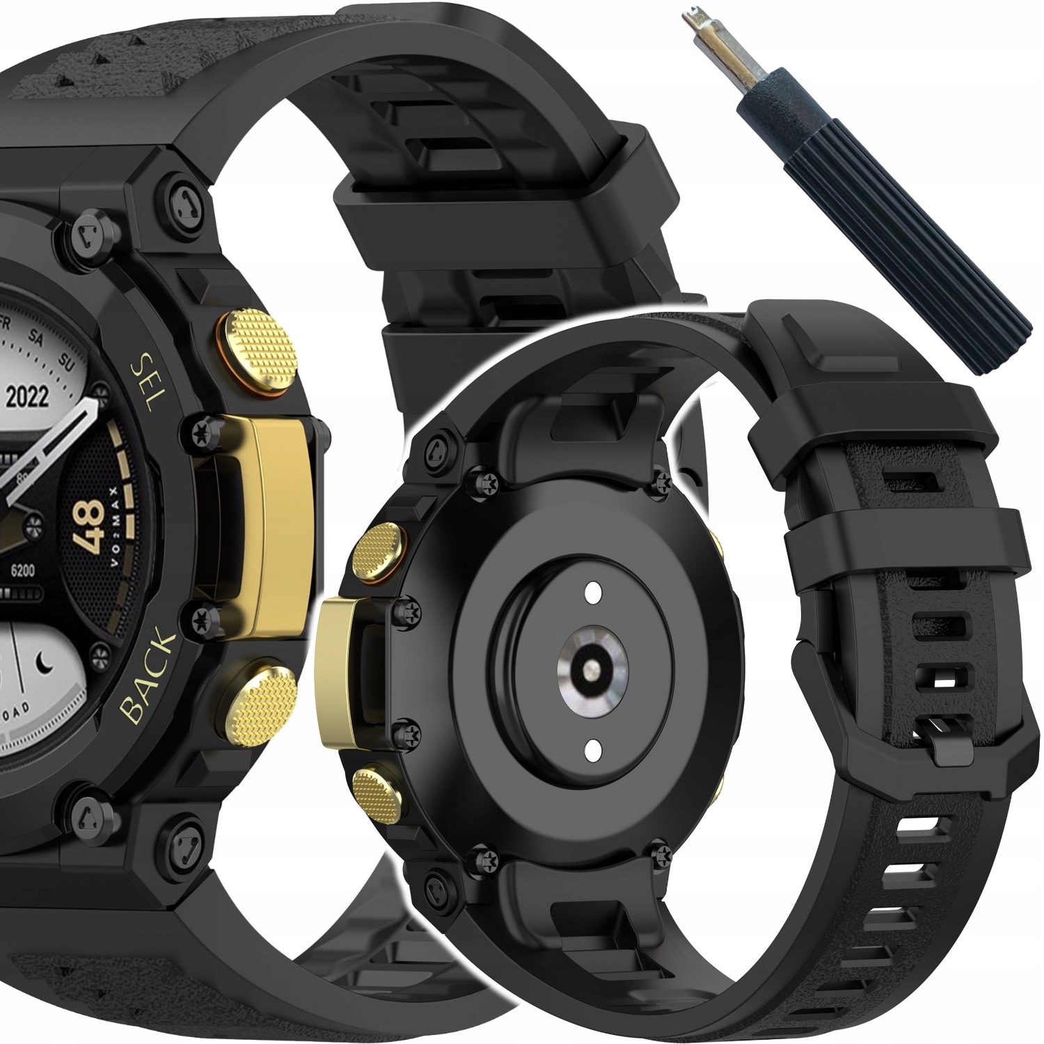 PASEK SILIKONOWY SPORTOWY OPASKA STRAP TREND DO SMARTWATCH AMAZFIT T-REX 2