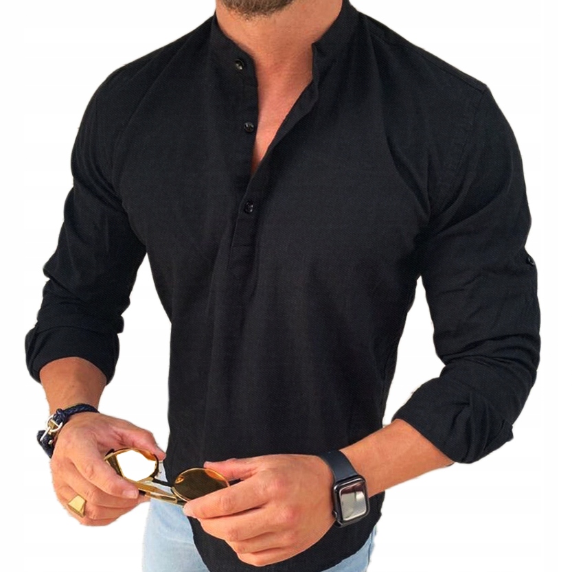 Pánská Košile Casual Se Stojáčkem Denní Hladká Novinka