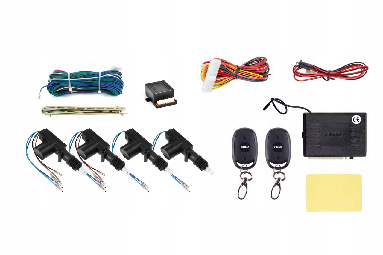 Zestaw centralnego zamka z pilotami 2 Master + 2 S