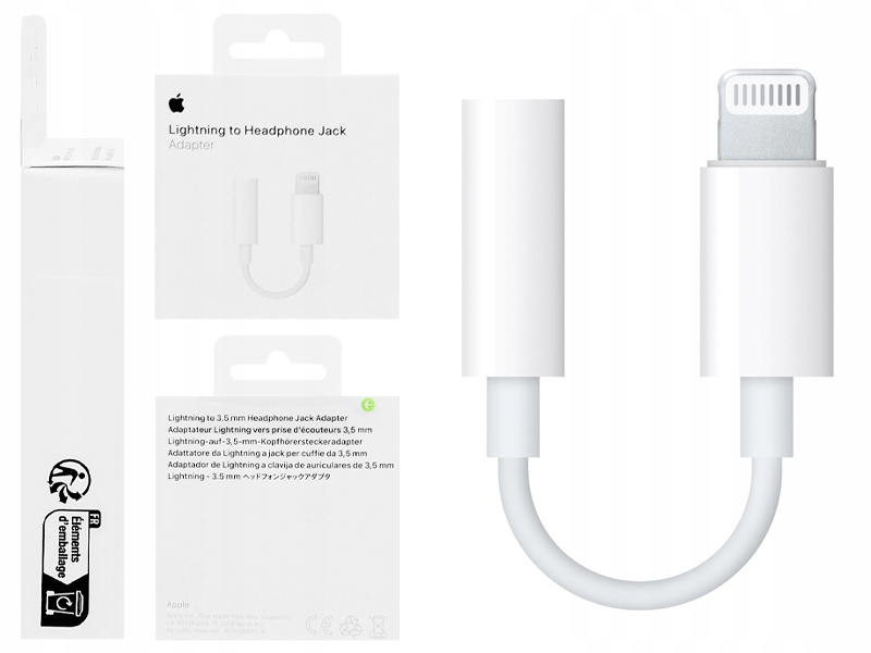 Оригинальный адаптер Apple MMX62ZM / A LIGHTNING-JACK 3,5 мм